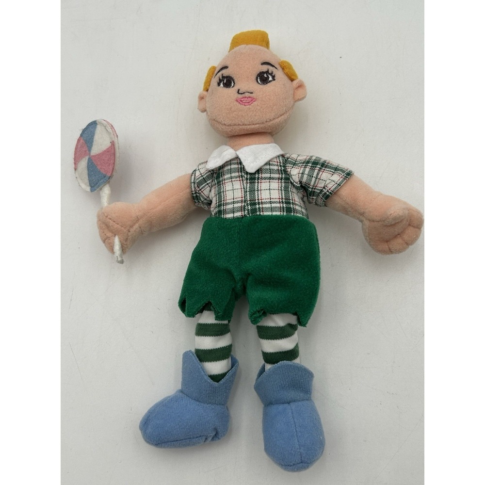 Vintage 1998 Warner Bros Wizard of Oz Lollipop Munchkin Plush Doll Bean Bag
